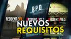 Nuevos requisitos de varios Resident Evil en PC