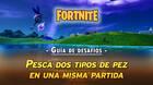 Desaf�o Fortnite: Atrapa diferentes tipos de peces en una misma partida - SOLUCI�N