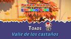TODOS los Toads en Valle de los casta�os de Paper Mario The Origami King