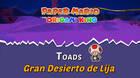 TODOS los Toads en Gran Desierto de Lija de Paper Mario The Origami King