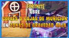 Fortnite: abre cofre o cajas de munici�n en zonas de gravedad baja
