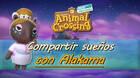 Compartir y visitar sueños con Alakama en Animal Crossing: New Horizons