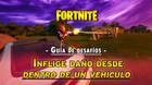 Desafío Fortnite: Inflige daño a oponentes desde el interior de un vehículo - SOLUCIÓN