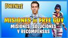 Fortnite: misiones de Free Guy - C�mo activarlas, soluci�n y recompensas