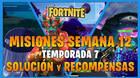 FORTNITE: misiones y desaf�os Semana 12, temporada 7 - Soluci�n y recompensas