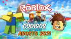 Roblox - Códigos de recompensas agosto 2021