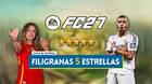 EA Sports FC 27: Mejores jugadores de 5 estrellas en filigranas - Medias y valoración