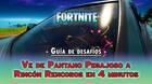 Desafío Fortnite: ve de Pantano Pegajoso a Rincón Rencoroso en coche en 4 minutos