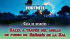 Desafío Fortnite: Salta a través del anillo de fuego en Señorío de la Sal - SOLUCIÓN
