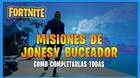 Fortnite T8: TODAS las misiones de Jonesy Buceador y cómo completarlas