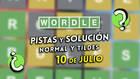 Pistas y soluciones de Wordle para el viernes 10 de julio de 2026