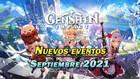 Genshin Impact: Nuevos eventos y gachapón de septiembre 2021