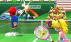 Mario muestra el saque en Mario Tennis