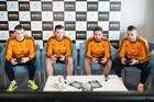 Los jugadores del Real Madrid compiten en un torneo de FIFA 14