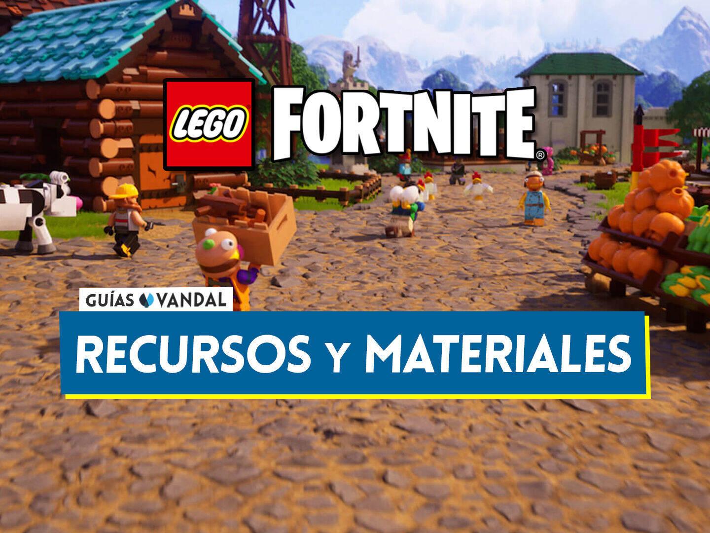 LEGO Fortnite: TODOS los materiales y recursos y cómo conseguirlos
