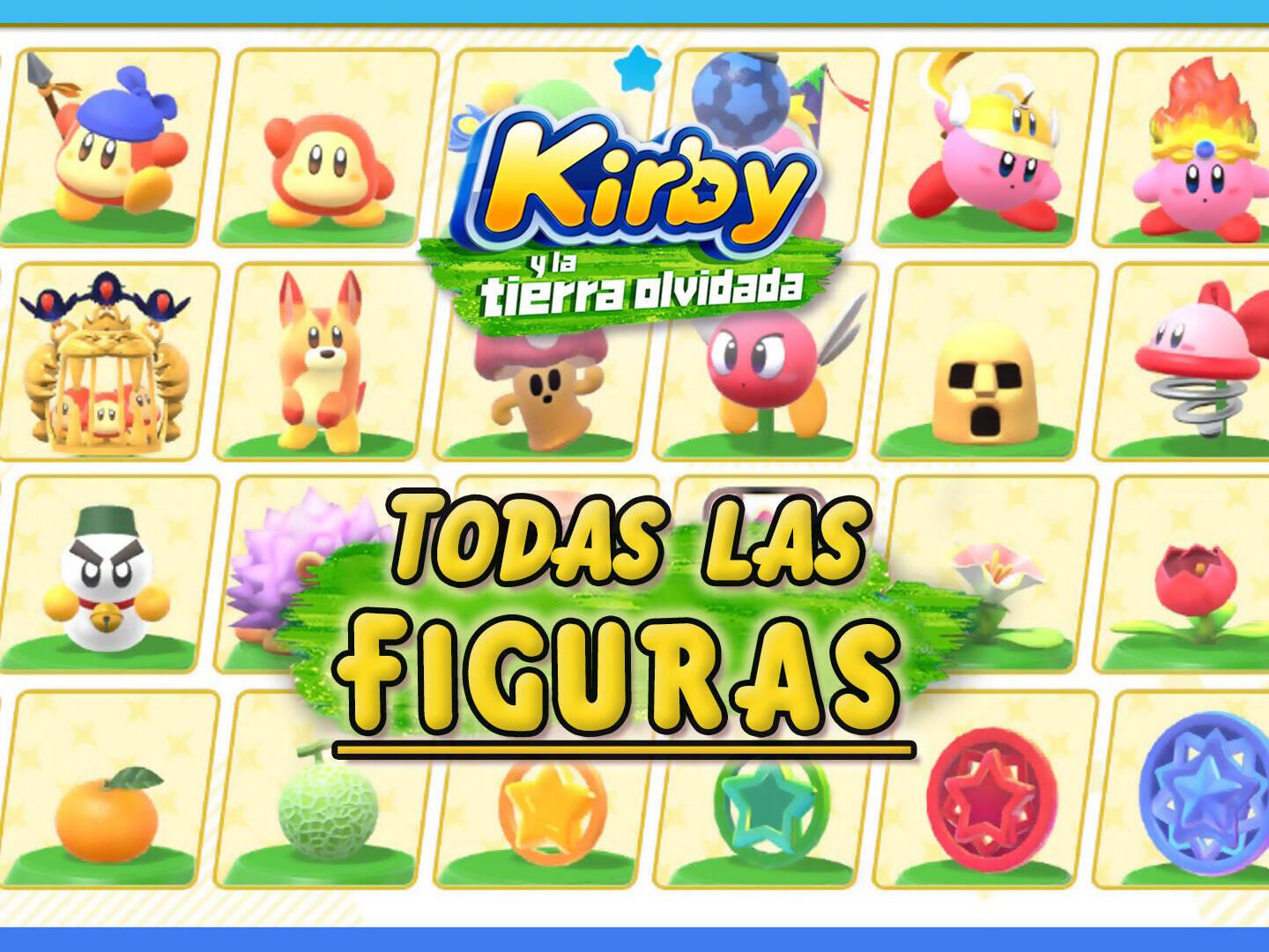 TODAS las figuras en Kirby y la tierra olvidada y cómo conseguirlas