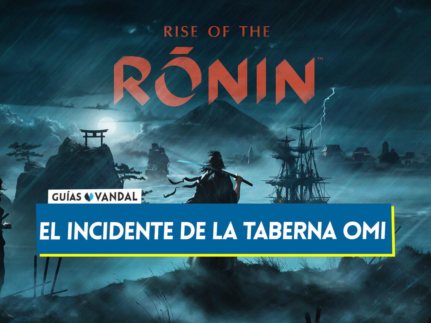 El incidente de la taberna Omi al 100% en Rise of the Ronin