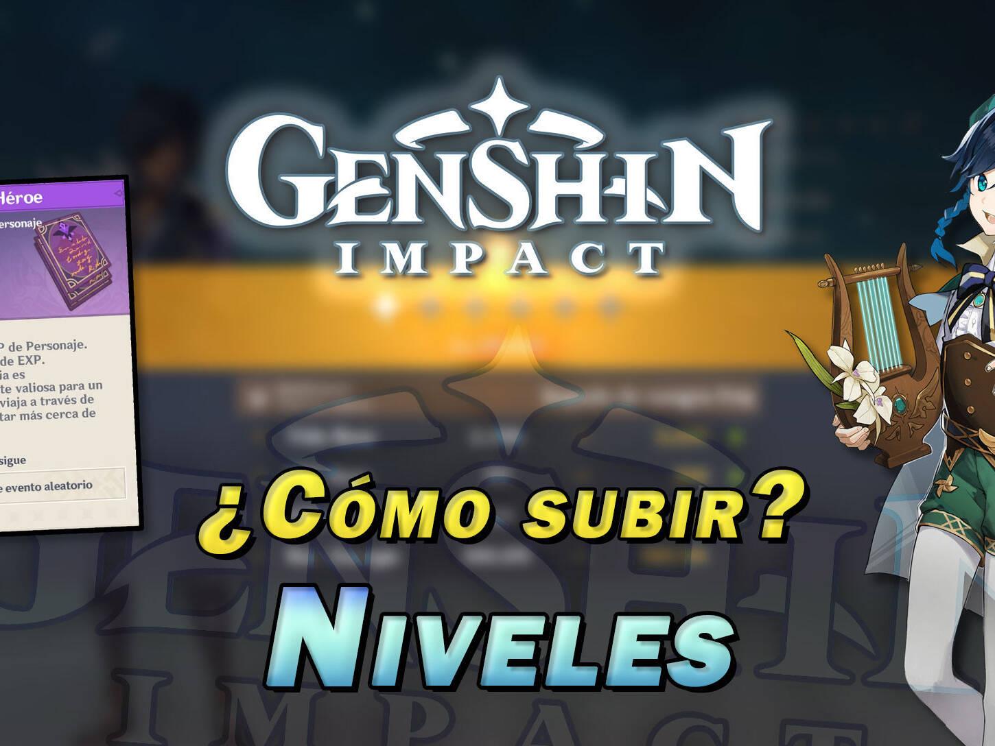 Como subir de nivel no Genshin Impact