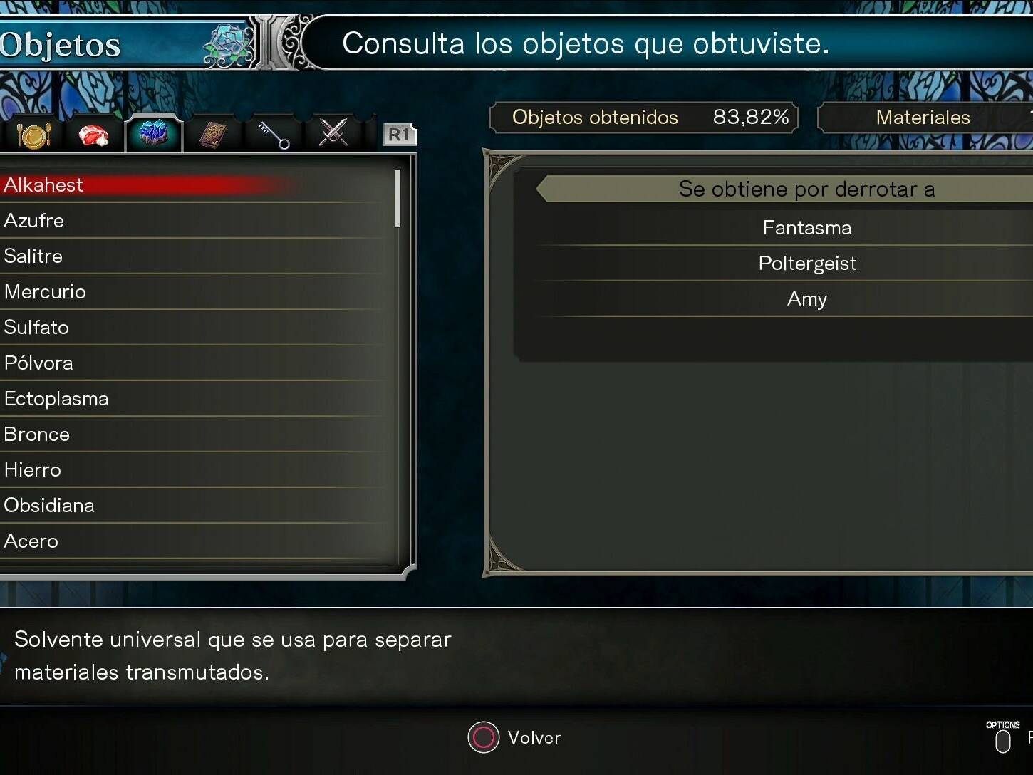 TODOS los materiales en Bloodstained: Ritual of the night