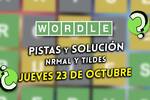 Pistas y soluciones para el Wordle del jueves 23 de octubre de 2025