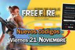 Códigos diarios de Free Fire para el viernes 21 de noviembre de 2025