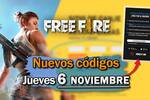 Códigos diarios de Free Fire para el jueves 6 de noviembre de 2025