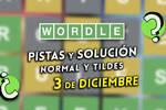 Pistas y soluciones para el Wordle del mircoles 3 de diciembre de 2025