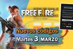 C�digos diarios de Free Fire para el martes 3 de marzo de 2026