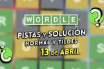 Pistas y soluciones para el Wordle del lunes 13 de abril de 2026