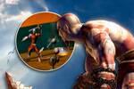 Uno de los dise�os iniciales de Kratos para God of War inclu�a, casco, escudo, alas y espada