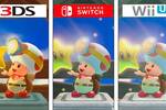 Comparan Captain Toad: Treasure Tracker en Switch, Wii U y 3DS