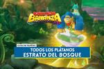 Todos los pltanos de Estrato del bosque en Donkey Kong Bananza - Localizacin