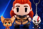 GAME lanza una nueva colección exclusiva de figuras y peluches de PlayStation con Kratos, Aloy y Astro Bot