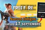 Códigos diarios de Free Fire para el jueves 17 de septiembre de 2026