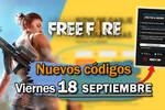 Códigos diarios de Free Fire para el viernes 18 de septiembre de 2026