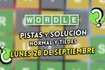 Pistas y soluciones para el Wordle del lunes 28 de septiembre de 2026