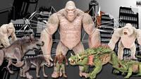 Los monstruos de Rampage tendrán sus propias figuras de acción