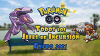 Pokémon Go: Todos los jefes de incursión de Enero 2021 (nivel 1, 3, 5 y Mega)