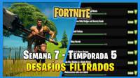 Fortnite: desafíos y misiones filtradas de la Semana 7 y recompensas