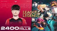 Faker amplía su leyenda en LoL como el jugador con más asesinatos de la LCK