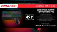 Consigue el pack CORSAIR K55 RGB PRO + HARPOON RGB PRO de oferta en GAME por 49,99 euros