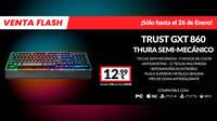Consigue el teclado Trust GXT 860 Thura semimec�nico RGB POR 12,99 euros  de oferta en GAME