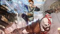 Dibujan a Kratos y Atreus de God of War al estilo anime