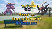 Pokémon GO: Todos los jefes de incursión de octubre 2021 (nivel 1, 3, 5 y Mega)