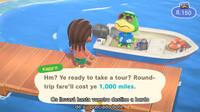Fans de Animal Crossing: New Horizons ahorran para los altos precios de los viajes en barca