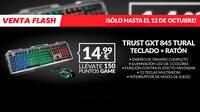 Consigue en GAME el pack con teclado Trust GXT 845 Tural y ratn LED multicolor por 14,99 euros