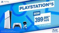 PlayStation 5 estar rebajada 50 euros del 25 al 31 de octubre, en todas sus ediciones y packs