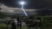 Red Dead Redemption 2: Un jugador es alcanzado por un rayo