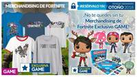 GAME detalla su línea de merchandising exclusivo dedicado a Fortnite
