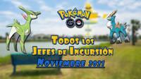 Pok�mon GO: Todos los jefes de incursi�n de noviembre 2021 (nivel 1, 3, 5 y Mega)